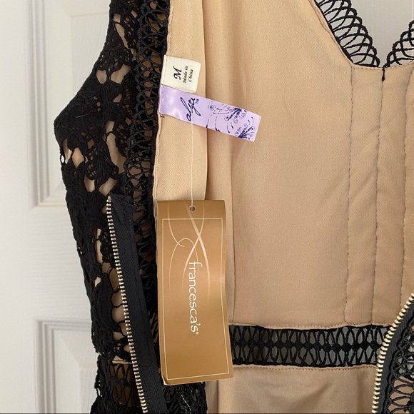Francesca’s black sleeveless lace dress - Picture 2 of 3
